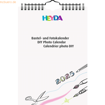 4005329157912 - 5 x Bastelkalender A5 weiß weiß 2025 4005329157912 - 5 x Bastelkalender A5 weiß weiß 2025
