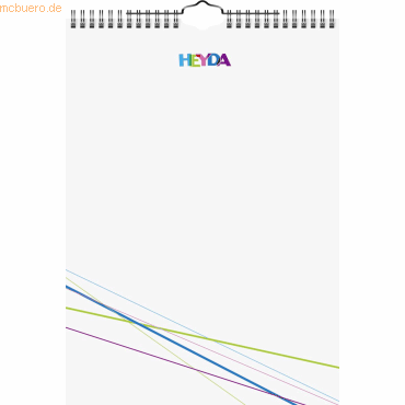 4005329088704 - 5 x Kreativkalender 215x24cm weiß