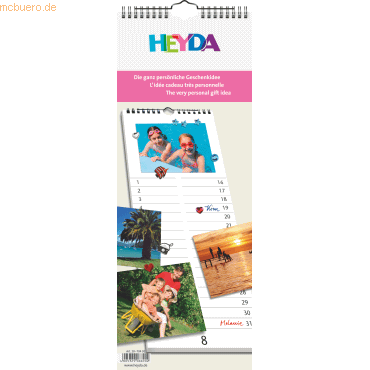 4005329088902 - Heyda 2070491 Bastelkalender DIY-Kalender Fotokalender immerwährend 16 x 425 cm Deckblatt Kunstdruckpapier Deckblatt farbig bedruckt mit Motiv 4005329088902 - Heyda 2070491 Bastelkalender DIY-Kalender Fotokalender immerwährend 16 x 425 cm Deckblatt Kunstdruckpapier Deckblatt farbig bedruckt mit Motiv