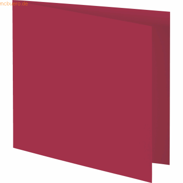 4011643966079 - 50 x Doppelkarte quadratisch 135x135cm 210g qm rot