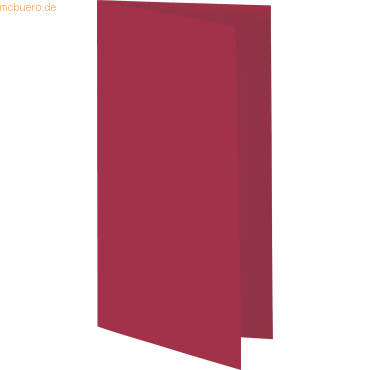 4011643966390 - 50 x Doppelkarte DL 200g qm rot