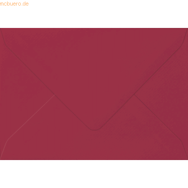 4011643966758 - 50 x Briefumschlag A6 105g qm nassklebend rot