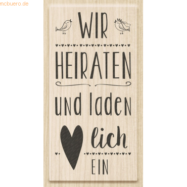 4011643961685 - Motivstempel Wir heiraten und laden dich ein 43x86cm