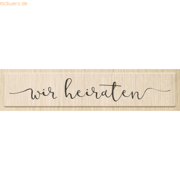 4011643969919 - Motivstempel wir heiraten 105x15cm 4011643969919 - Motivstempel wir heiraten 105x15cm