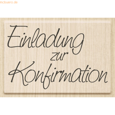 4011643845381 - Motivstempel Wir feiern Kommunion 14x11cm