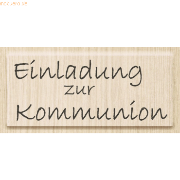 4011643845411 - Motivstempel Einladung zur Kommunion 63x25cm 4011643845411 - Motivstempel Einladung zur Kommunion 63x25cm