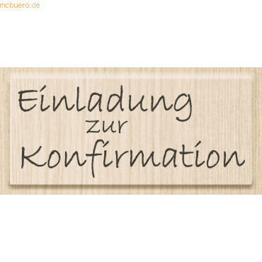 4011643845428 - Motivstempel Einladung zur Konfirmation 68x28cm