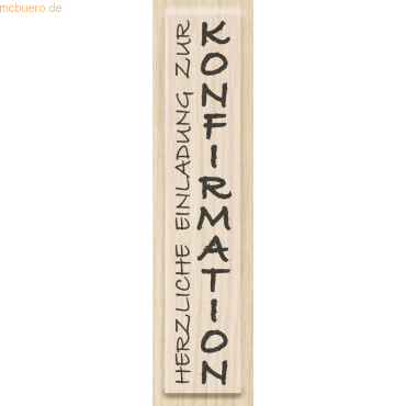 4011643845442 - Motivstempel Herzliche Einladung zur Konfirmation 17x9cm 4011643845442 - Motivstempel Herzliche Einladung zur Konfirmation 17x9cm