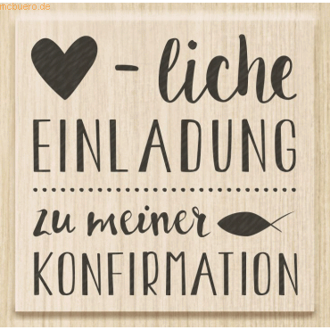 4011643961814 - Motivstempel Herzliche zu Einladung zu meiner Konfirmation 52