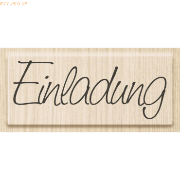 4011643845480 - Motivstempel Einladung 6x25cm