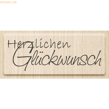 4011643845534 - Motivstempel Herzlichen Glückwunsch 65x23cm 4011643845534 - Motivstempel Herzlichen Glückwunsch 65x23cm
