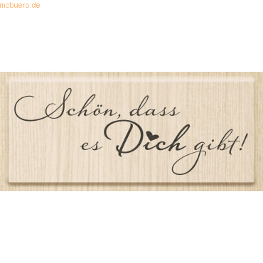 4011643855427 - Motivstempel Schön dass es dich gibt! 8x31cm