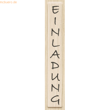 4011643845572 - Motivstempel Einladung 10x1cm 4011643845572 - Motivstempel Einladung 10x1cm