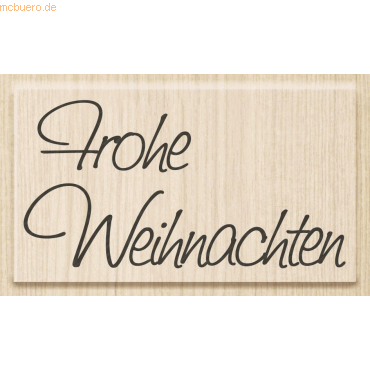 4011643845602 - Holzstempel Frohe Weihnachten 7 x 38 cm