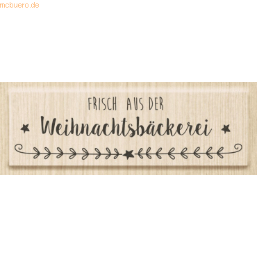 4011643951365 - Motivstempel Frisch aus der Weihanschtsbäckerei 74x2cm 4011643951365 - Motivstempel Frisch aus der Weihanschtsbäckerei 74x2cm