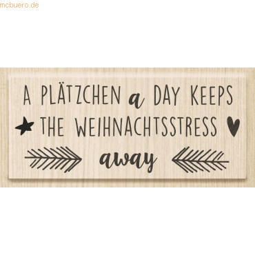 4011643951341 - Motivstempel A Plätzchen a Day keep 75x3cm 4011643951341 - Motivstempel A Plätzchen a Day keep 75x3cm