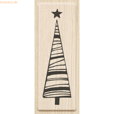 4011643964693 - Motivstempel Baum mit Stern 21x7cm 4011643964693 - Motivstempel Baum mit Stern 21x7cm