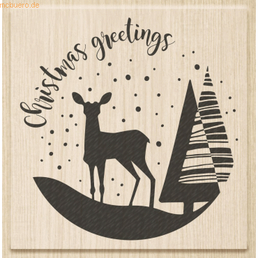 4011643964723 - Motivstempel Christmas Greetings 7x7cm