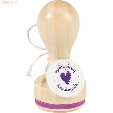 4011643940727 - 3 x Motivstempel rund handmade 32cm 4011643940727 - 3 x Motivstempel rund handmade 32cm