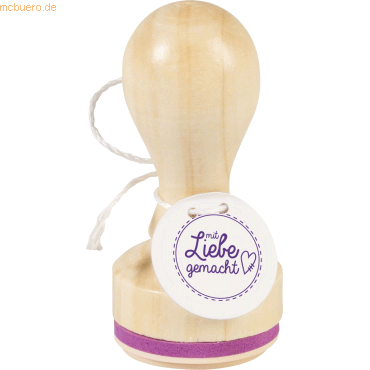 4011643940741 - 3 x Motivstempel rund mit Liebe 32cm 4011643940741 - 3 x Motivstempel rund mit Liebe 32cm