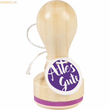 4011643956674 - 3 x Motivstempel rund Alles Gute 32cm 4011643956674 - 3 x Motivstempel rund Alles Gute 32cm