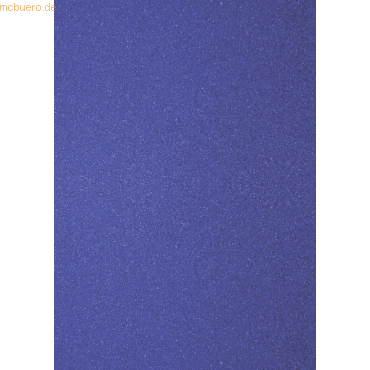 4011643778184 - 10 x Glitterkarton A4 360g qm dunkelblau
