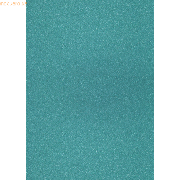 4011643778443 - 10 x Glitterkarton A4 360g qm preußischblau (petrol) 4011643778443 - 10 x Glitterkarton A4 360g qm preußischblau (petrol)