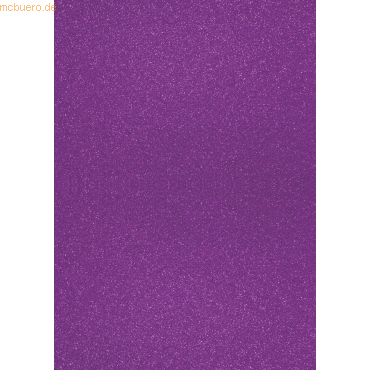 4011643778566 - 10 x Glitterkarton A4 360g qm lila 4011643778566 - 10 x Glitterkarton A4 360g qm lila