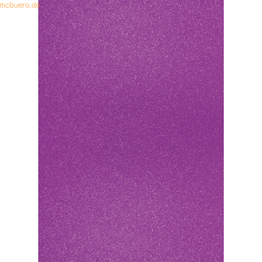 4011643778580 - 10 x Glitterkarton A4 360g qm violett