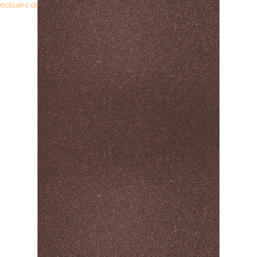 4011643778610 - 10 x Glitterkarton A4 360g qm mocca