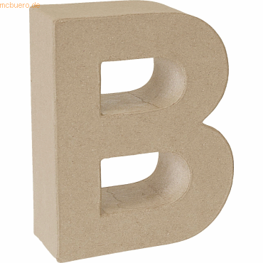 8712926395758 - Pappmache 3D-Buchstabe B 175x146x55 cm natur