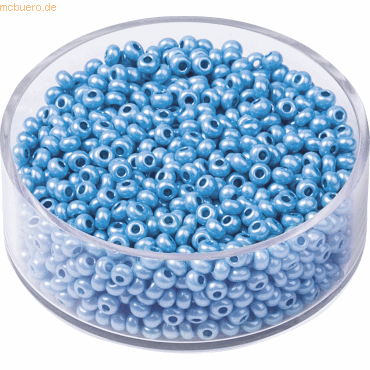 6 x Knorr prandell Rocailles 2,5 mm himmelblau VE=13g