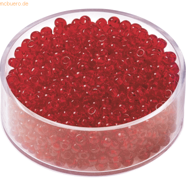 4011643406438 - 6 x Rocailles 25 mm rot VE=13g