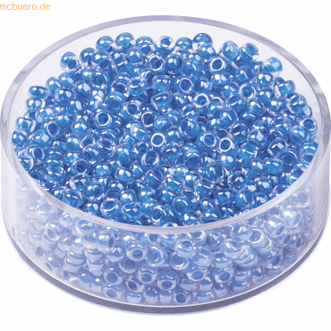 4011643406605 - 6 x Rocailles 25 mm blau VE=13g