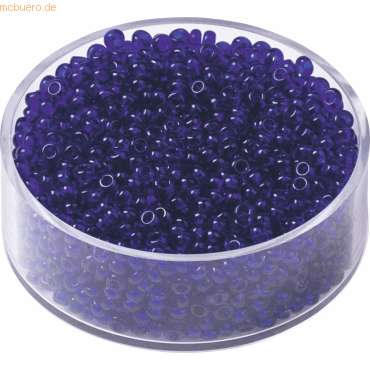 4011643406629 - 6 x Rocailles 25 mm dunkelblau VE=13g