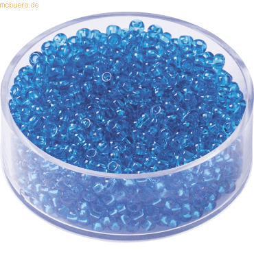 4011643406636 - 6 x Rocailles 25 mm azur VE=13g