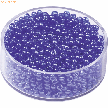 4011643406643 - 6 x Rocailles 25 mm blau VE=13g