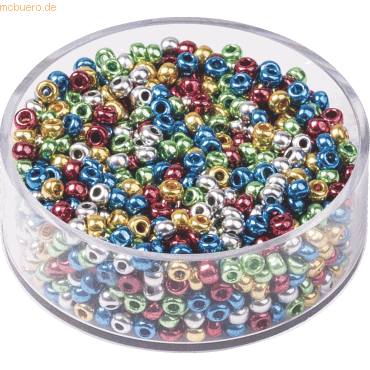 4011643972247 - 6 x Rocailles 25mm bunt gemischt VE=17g 4011643972247 - 6 x Rocailles 25mm bunt gemischt VE=17g