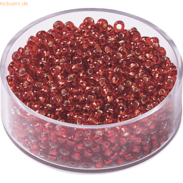 4011643407985 - 6 x Rocailles 25 mm rot VE=13g