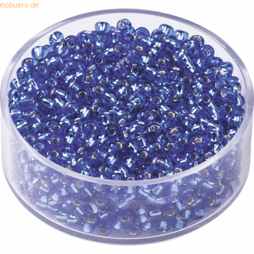 4011643408005 - 6 x Rocailles 25 mm blau VE=13g