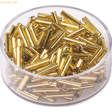 4011643409224 - 6 x Rocailles 9x2 mm gold VE=13g