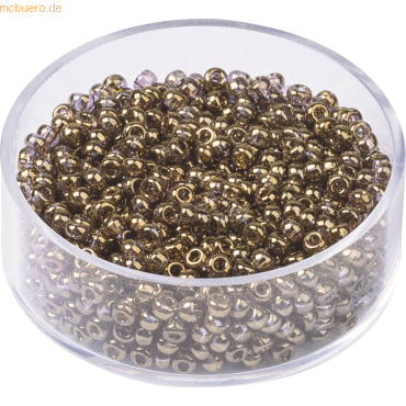 4011643715387 - 6 x Rocailles 25 mm hellbraun VE=13g