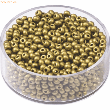 4011643407831 - 6 x Rocailles 25 mm gelbgold VE=13g