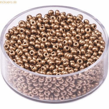 4011643407848 - 6 x Rocailles 25 mm rotgold VE=13g