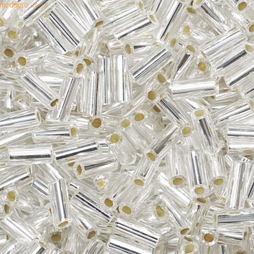 4011643008151 - 5 x Rocailles 5x2 mm perlsilber VE=10g