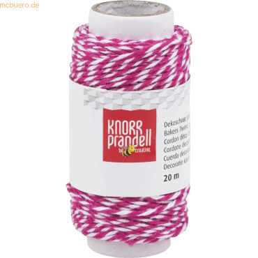 4011643947948 - Dekoschnur   Bäckerkordel pink 20 m