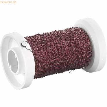 4011643308879 - 10 x Bouilloneffektdraht 025mmx50m rot