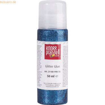 4011643674851 - 6 x Glitter Glue 50 ml blau