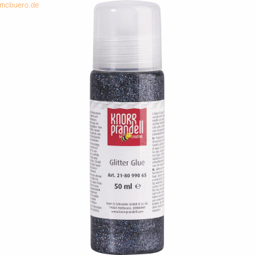 4011643674943 - 6 x Glitter Glue 50 ml grau