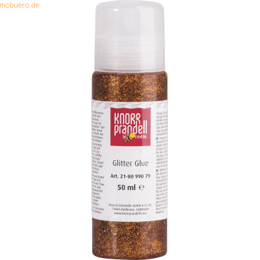 4011643674998 - 6 x Glitter Glue 50 ml kupfer